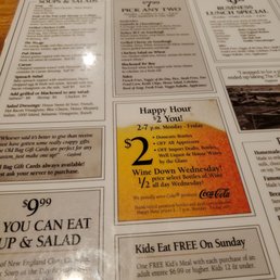 the menu