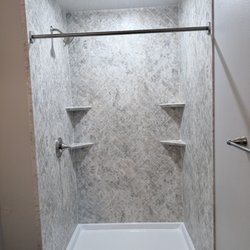 Crooked shower rod. Walls are not right