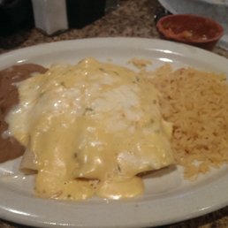 Cheese Enchiladas and Bean Chalupa