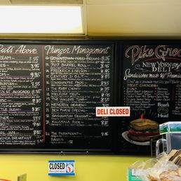 Sandwich menu