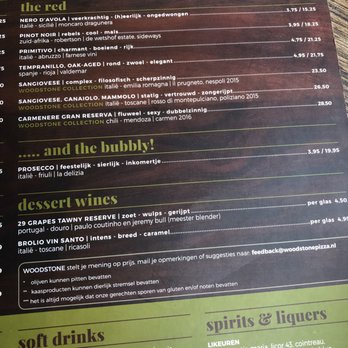 Woodstone Pizza and Wine - Wine menu (cont) - Pizza Near Me - Haarlem, New Hampshire