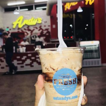 Andy's Frozen Custard - BootDaddy special Oreo cookies, caramel, and fudge - Ice Cream & Frozen Yogurt Near Me - Sheridan, Colorado Andy's Frozen Custard - BootDaddy special Oreo cookies, caramel, and fudge - Ice Cream & Frozen Yogurt Near Me - Sheridan, Colorado