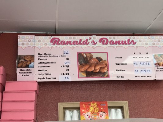 Menu photo 4 Ronald's Donuts Las Vegas, NV