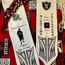 A-Game Screen Printing - Uncle Nick's birthday stole/sash