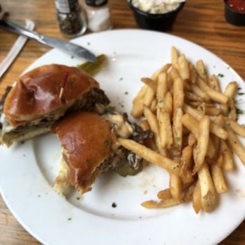 Rustic Table - Greasy overcooked not to order Smash-burger. - Southern Near Me - Pawleys Island, South Carolina