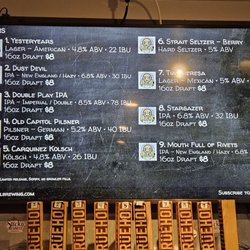 bruehol brewing - Beer menu