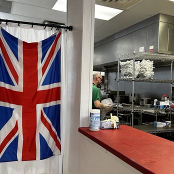 The Codfather - a british flag hanging in a kitchen - Fish & Chips Near Me - Henderson, Nevada The Codfather - a british flag hanging in a kitchen - Fish & Chips Near Me - Henderson, Nevada