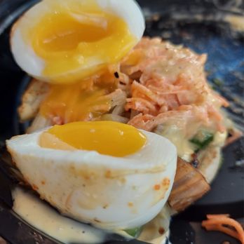 Cafe de L’asie - Look at that perfectly poached egg! - Asian Fusion Near Me - Oklahoma City, Oklahoma Cafe de L’asie - Look at that perfectly poached egg! - Asian Fusion Near Me - Oklahoma City, Oklahoma