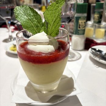Carrabba's Italian Grill - Vanilla panna cotta with strawberry - Italian Near Me - Hunt Valley, Maryland Carrabba's Italian Grill - Vanilla panna cotta with strawberry - Italian Near Me - Hunt Valley, Maryland