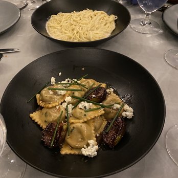 Bludorn - Short Rib Ravioli and black truffle pasta - New American Near Me - Houston, Texas