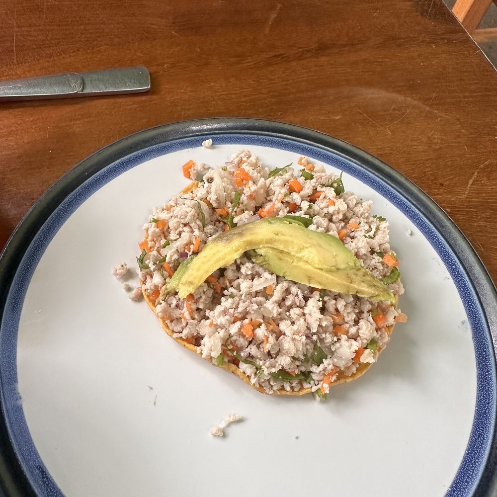 Fresh fish ceviche tostadas Fresh fish ceviche tostadas
