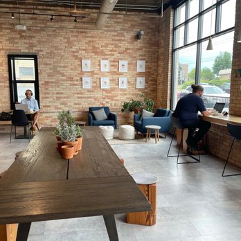 Aldea Coffee - Lots of area to find a comfortable spot to chat or work - Coffee & Tea Near Me - Muskegon, Michigan