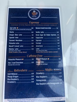 Menu photo 1 Azal Coffee Altamonte Springs, FL Menu photo 1 Azal Coffee Altamonte Springs, FL