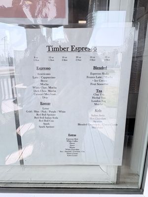 Menu photo 3 Timber Espresso Sedro-Woolley, WA Menu photo 3 Timber Espresso Sedro-Woolley, WA