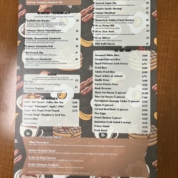 Guieb Cafe - Menu - New American Near Me - Honolulu, Hawaii