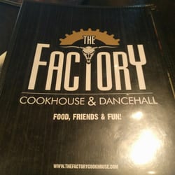 The Factory Downtown - Menu