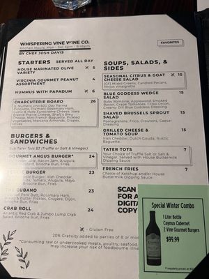 Menu photo 6 Whispering Vine Wine Co Reno, NV