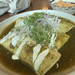 Enchiladas verde Enchiladas verde