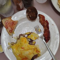 Irish omelette with extra meats.