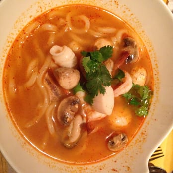 Sa-Tang - Spicy seafood with wheat noodle soup. - Thai Near Me - Wakefield, Rhode Island
