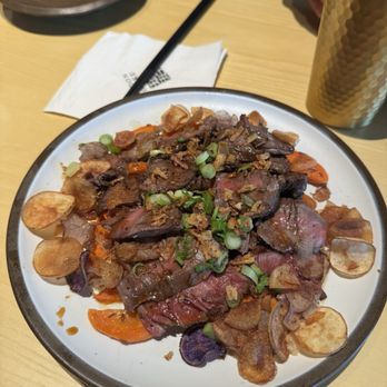 Tendon Kohaku - carrot and beef appetizer - Japanese Near Me - Seattle, Washington