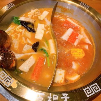 Chuan Pot - Spicy miso( left) and tomato soup - Hot Pot Near Me - Diamond Bar, California Chuan Pot - Spicy miso( left) and tomato soup - Hot Pot Near Me - Diamond Bar, California