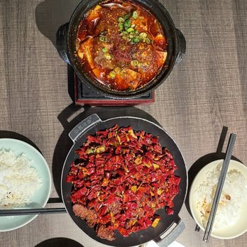 Uluh - Spicy Mapo Tofu w. Duck Blood Curd - Tea Rooms Near Me - New York, New York Uluh - Spicy Mapo Tofu w. Duck Blood Curd - Tea Rooms Near Me - New York, New York