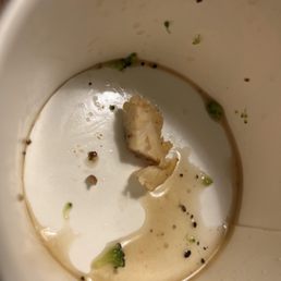 Chunk of chicken found under my Impossible burger patty