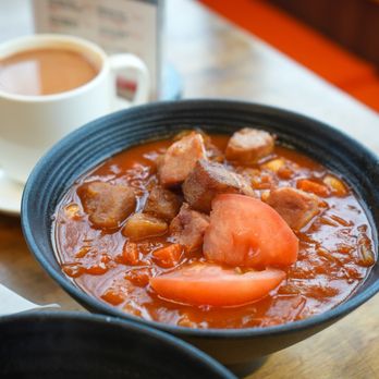 Ho Yuen Cafe - Luncheon Meat & Macaroni in Tomato Soup Meal Set (CAD $16.5) - Chinese Near Me - Vancouver, British Columbia