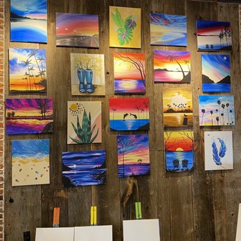 Muse Paintbar - Garden City - These are all for sale - Paint & Sip Near Me - Garden City, New York Muse Paintbar - Garden City - These are all for sale - Paint & Sip Near Me - Garden City, New York