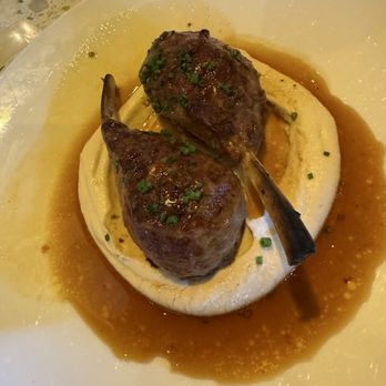 Dalida - Lamb neck over hummus and gravy - Mediterranean Near Me - San Francisco, California