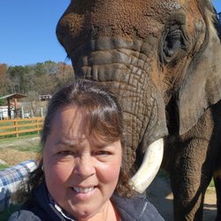 Natural Bridge Zoo - Asha and I. The best part of my WHOLE day.
