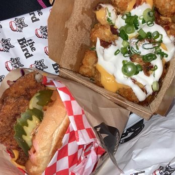 The Bird - Chicken sandwich & loaded tater tots. So good! - Chicken Shop Near Me - San Francisco, California The Bird - Chicken sandwich & loaded tater tots. So good! - Chicken Shop Near Me - San Francisco, California