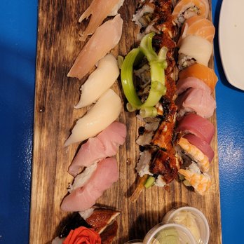 The Sushi Samurai - Nigeria, Dragon and Rainbow Rolls. - Sushi Bars Near Me - Seattle, Washington The Sushi Samurai - Nigeria, Dragon and Rainbow Rolls. - Sushi Bars Near Me - Seattle, Washington