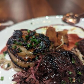 Anima by Edo - Steak that I started eating before I took the shot but you can see how well it's cooked - Tapas/Small Plates Near Me - Las Vegas, Nevada