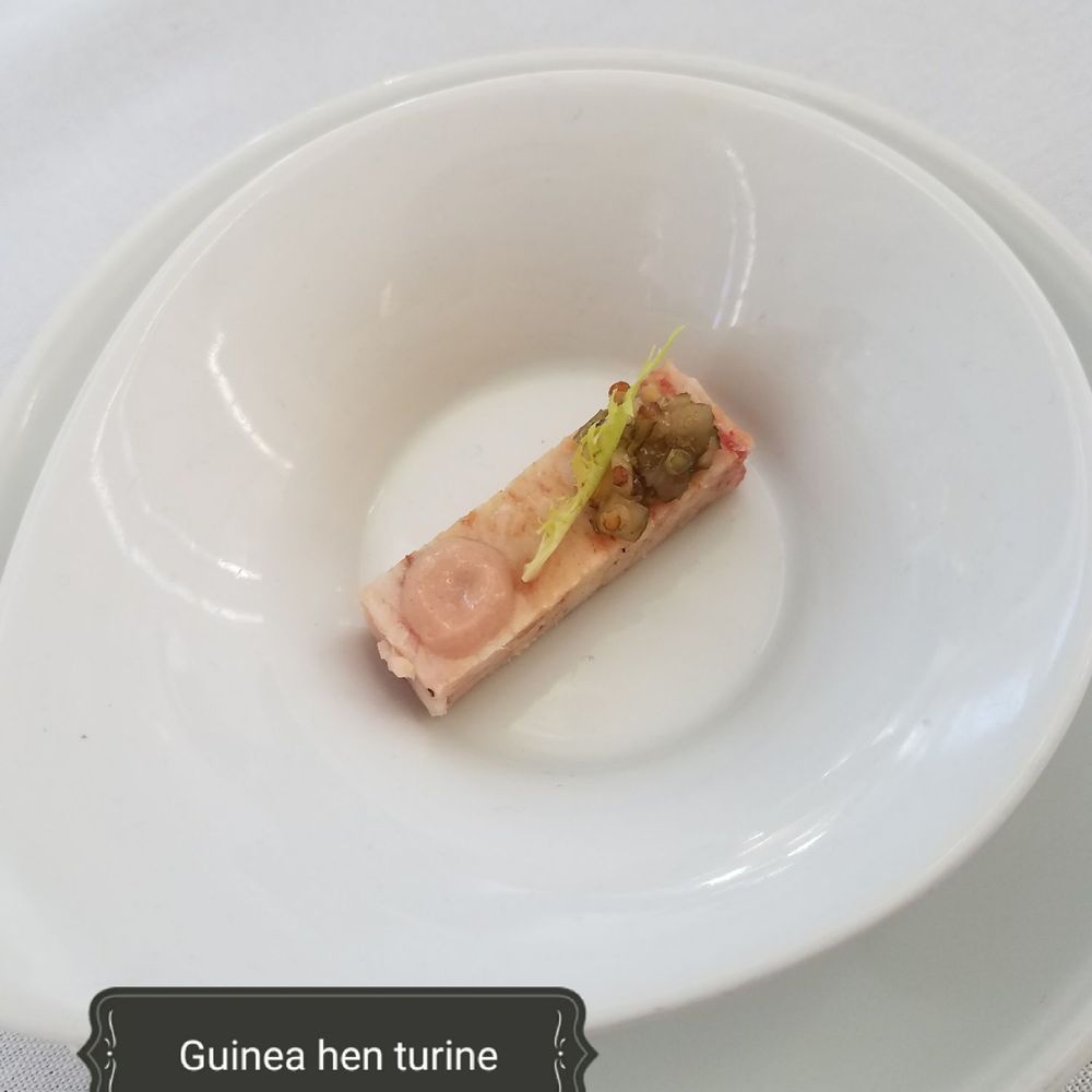 L'Etoile - Guinea hen terrine.. Amuse busche - New American Near Me - Madison, Wisconsin L'Etoile - Guinea hen terrine.. Amuse busche - New American Near Me - Madison, Wisconsin