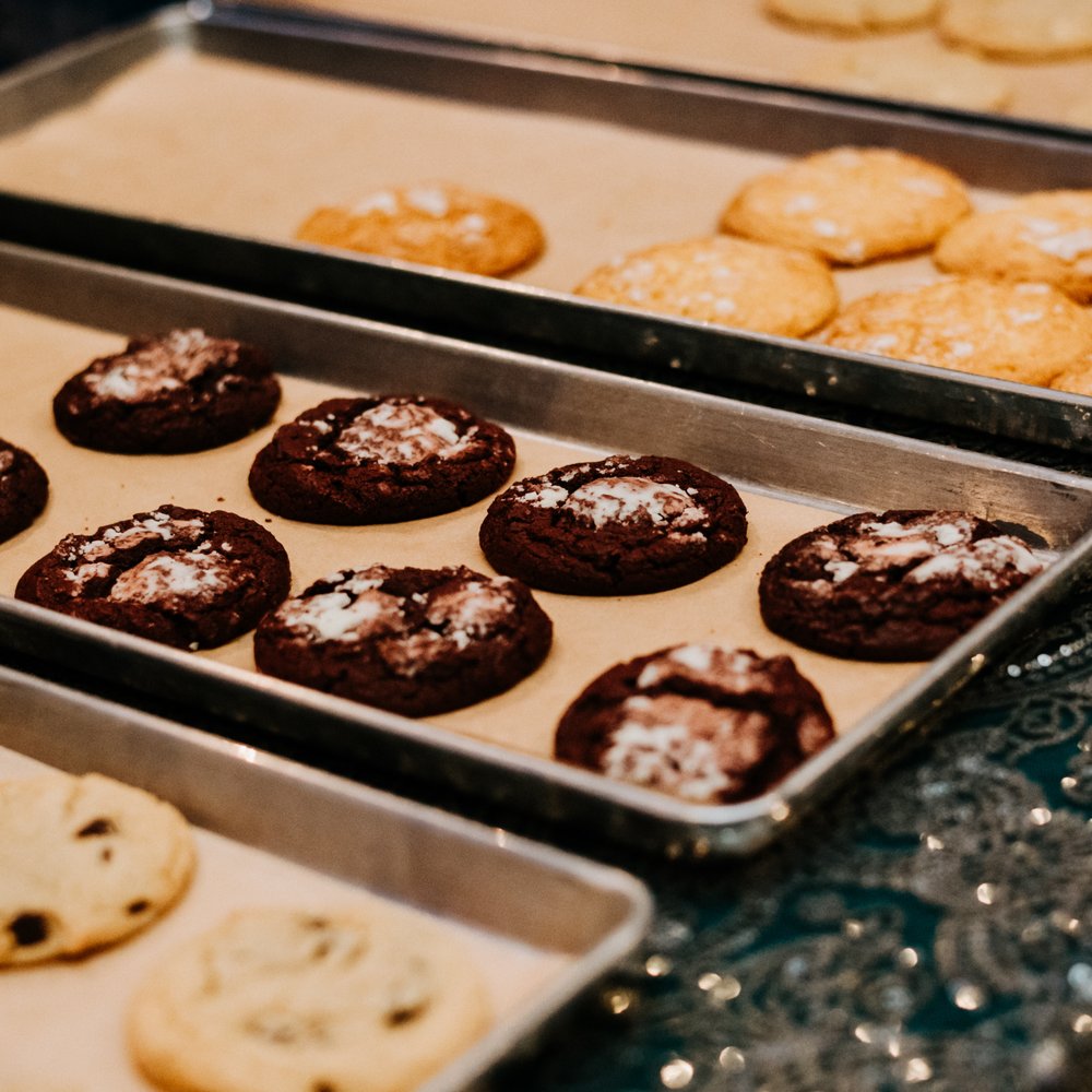 The Baked Bear - a variety of cookies on trays - Ice Cream & Frozen Yogurt Near Me - Austin, Texas The Baked Bear - a variety of cookies on trays - Ice Cream & Frozen Yogurt Near Me - Austin, Texas