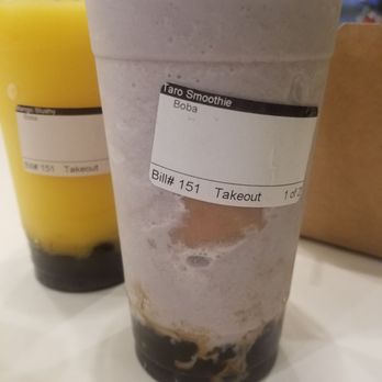 Teapot - Fresh Taro smoothie (Regular sugar) with boba. - Bubble Tea Near Me - Pleasant Hill, California