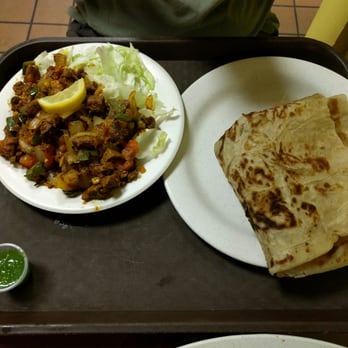 Madina Restaurant - Tibi with paratha bread - Ethiopian Near Me - Stone Mountain, Georgia