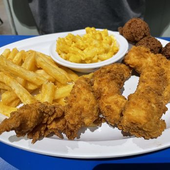 SweetPea's Table Restaurant - Tenders. Macaroni & Cheese. French Fries - American Near Me - Olive Branch, Mississippi SweetPea's Table Restaurant - Tenders. Macaroni & Cheese. French Fries - American Near Me - Olive Branch, Mississippi