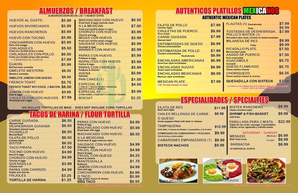 Menu photo 7 D'Tony's Mexican Restaurant Brownsville, TX Menu photo 7 D'Tony's Mexican Restaurant Brownsville, TX