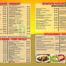D'Tony's Mexican Restaurant - Menu 5/2023