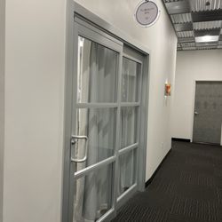 Inside the building
