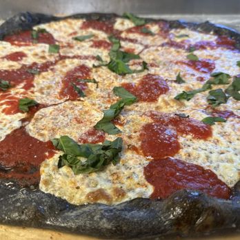 Pizzarama - Margherita on a charcoal crust - Pizza Near Me - Jackson, New Jersey Pizzarama - Margherita on a charcoal crust - Pizza Near Me - Jackson, New Jersey
