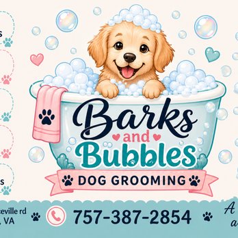 1. Barks and Bubbles Dog Grooming