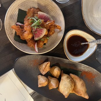 Saffron Modern Indian Dining - Crispy Cauliflower Samosa Sampler - Indian Near Me - Milwaukee, Wisconsin Saffron Modern Indian Dining - Crispy Cauliflower Samosa Sampler - Indian Near Me - Milwaukee, Wisconsin