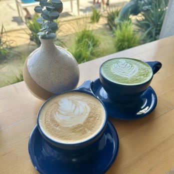 Frontside Cafe - Honey latte and lavender matcha latte. Loved my honey latte! - Coffee & Tea Near Me - Ventura, California