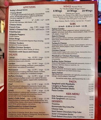 Menu photo 3 Josie's Pizza & Wings Windermere, FL