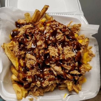 The Wagon Wheel - homemade pulled pork fries with BBQ! were delicious - American Near Me - Ringtown, Pennsylvania