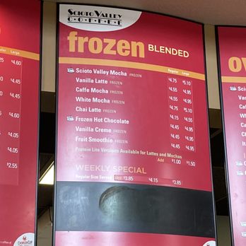 Scioto Valley Coffee - Menu - Cafes Near Me - Circleville, Ohio